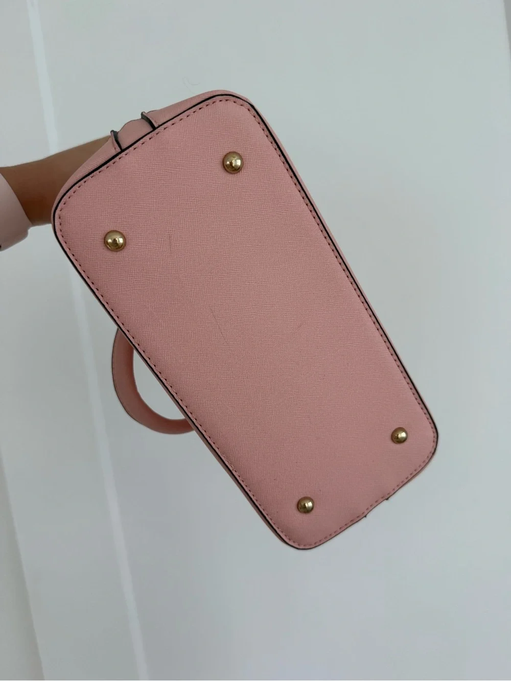 Women’s Structured Top-Handle Bag in Blush Pink